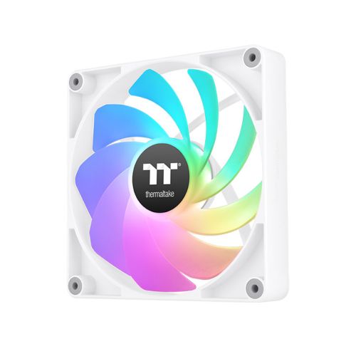 CT120 反转扇叶ARGB主板连动系统散热风扇 (双颗包) – 白色