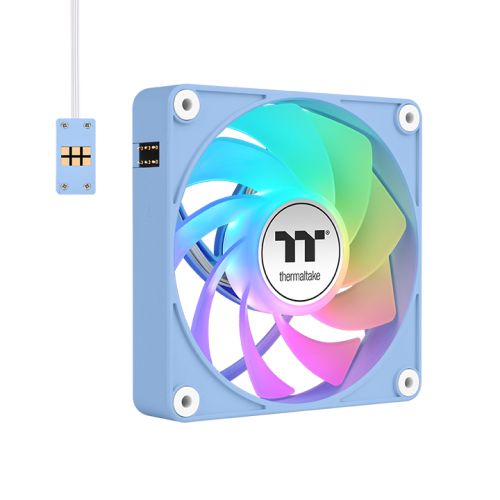 CT120 EX 反转扇叶ARGB主板连动系统散热风扇 (三颗包) –绣球花蓝